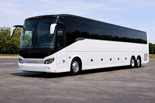 56-passenger charter bus rental Myrtle Beach TX
